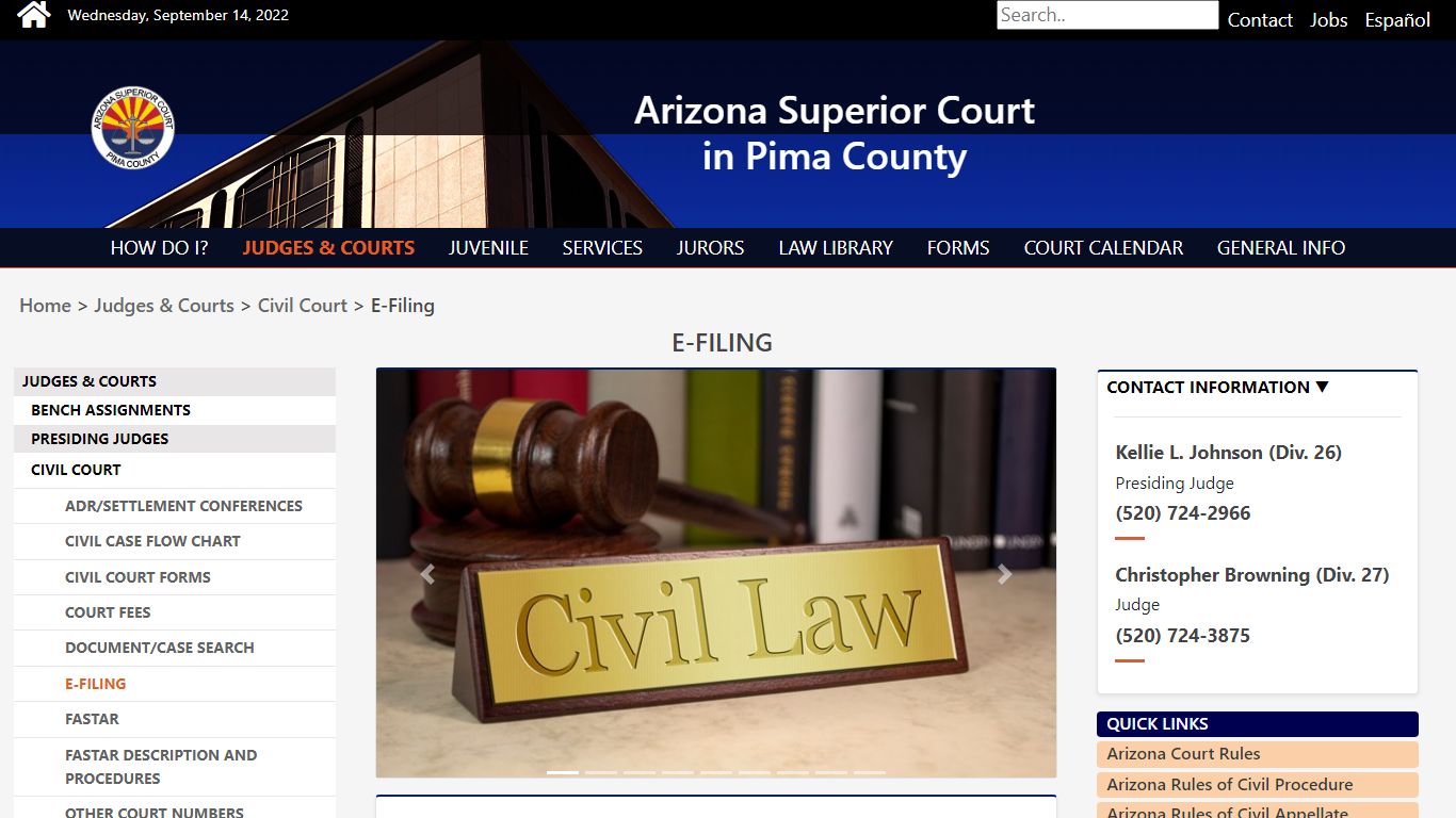 E-Filing - Pima County, Arizona